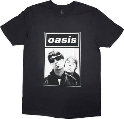 Oasis - Noel & Liam Boxed Photo Heren T-shirt - XL - Zwart