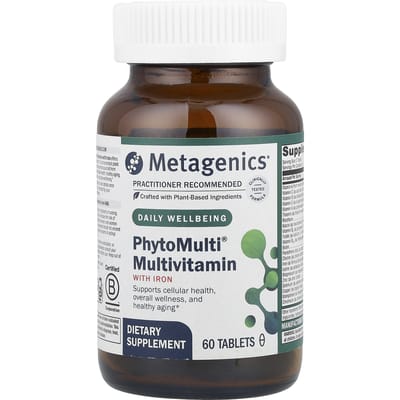 Metagenics, PhytoMulti, met ijzer, 60 tabletten