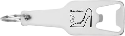 Akyol - ik hou van hakken flesopener - Moeder - leuk kado voor iemand die van hakken houd - hakken - schoenen - 105 x 25mm