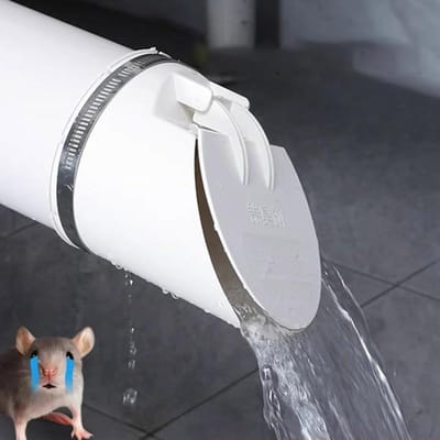 Afvoer PVC - Vloerput Afvoer - Geur Insecten Vrij - Automatisch Sluitend - 50-160 mm - Wit