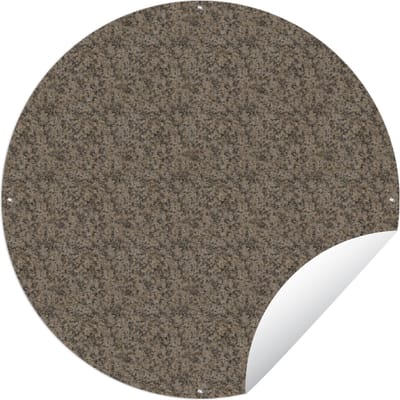 Tuincirkel Patroon - Graniet - Steen - 60x60 cm - Ronde Tuinposter - Buiten