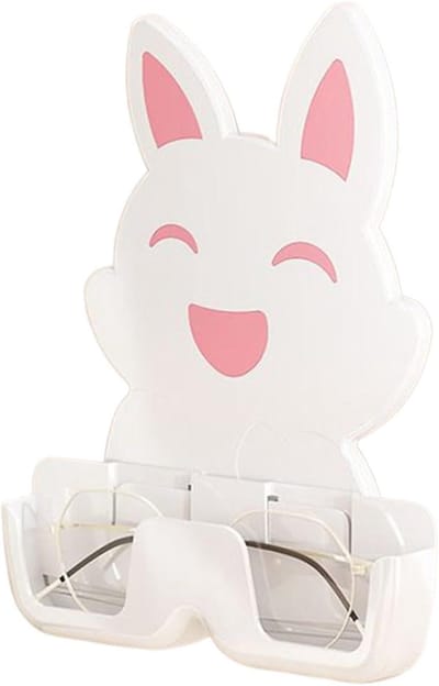 Brillenrek - Zonnebrilhouder - Brillen Opbergen - Decoratief Konijnontwerp - 17 cm Breed - Wit