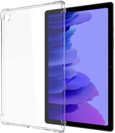 Hoes Geschikt voor Samsung Galaxy Tab A7 10.4 Hoes siliconen Shockproof - (2020/2022) - Schokbestendig Transparant cover