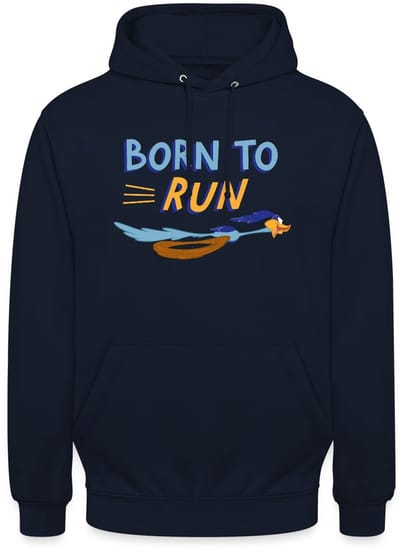 Looney Tunes Road Runner Born To Run Hoodie Unisex