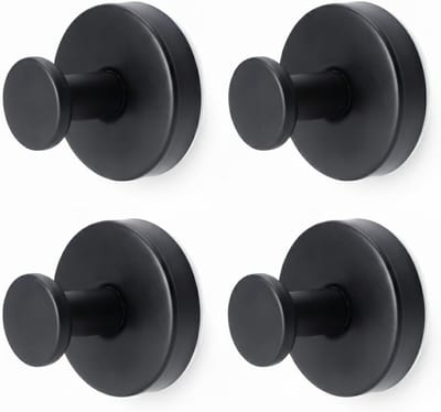 Set van 4 Sterke Zuignap Haken voor Badkamer en Keuken, Ideaal voor Handdoeken, Ramen en Glad Glas