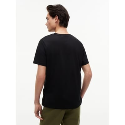 Tommy Hilfiger Script Flag Regular Black Taglia: S | T-shirt stampate Outlet | Uomo | Nero