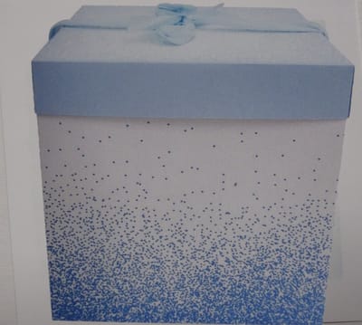 2 stuks cadeaudoosjes 15x15x15cm cadeautjes voor verjaardag in blauw