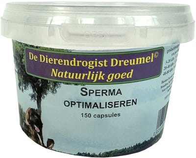 Dierendrogist Sperma Optimaliseren Capsules - Voedingssupplement voor Reuen - 150 Stuks