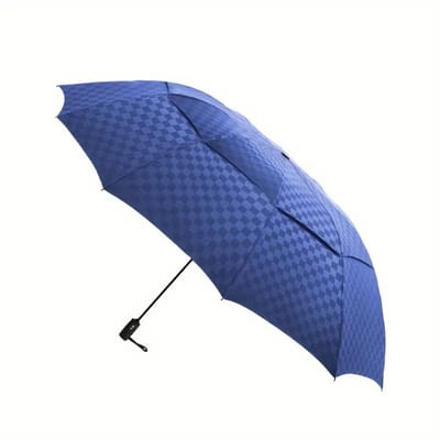 Nivard Moderne Golf Paraplu - Stormparaplu - Opvouwbaar - Windproof - Stormproef - UV Bescherming - Umbrella - Draagbaar - Blauw