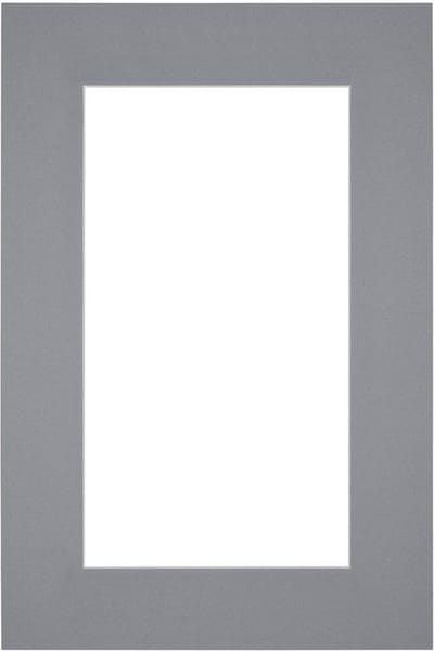 Passe-Partout Fotomaat 50x70 cm - Lijstmaat 61x91,5 cm - Grijs - Museumkarton - Fotolijst niet inbegrepen