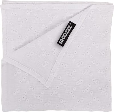 Snoozzz Hydrofiele Doek XL - 120x120 cm - 100% Katoen - Extra Zacht - Blanc Brodée