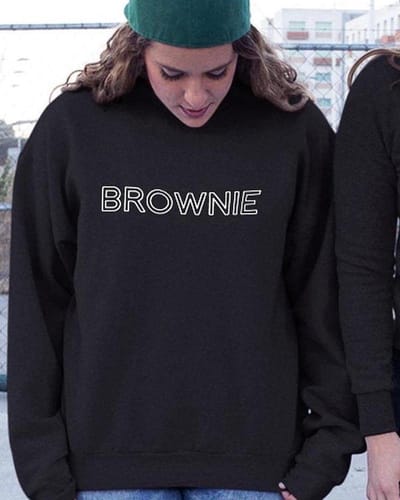 Blondie & Brownie Trui (Brownie - Maat S) | BFF Koppel Sweater | Best Friends Forever