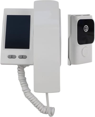 3 5 inch IPS-scherm video deurtelefoon met infrarood en aanpasbare beltonen met privacybescherming (wit)