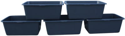 HL Speciebak – Speciebakken – Metselkuip – Kuip – Boomkuip – Set van 5 stuks – 40 Liter – Rechthoekig – Kunststof – Zwart – L 57 x B 38 x H 27 cm