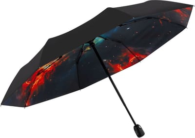 doppler paraplu Modern.Art Magic Printed Pattern Nebula zwart