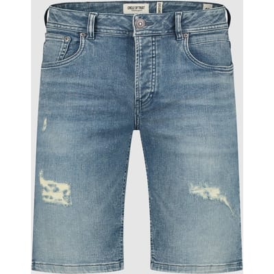Circle of Trust Connor Denim Short Pacific Blue Size: W25 | Denim Shorts Outlet | Heren | Blauw