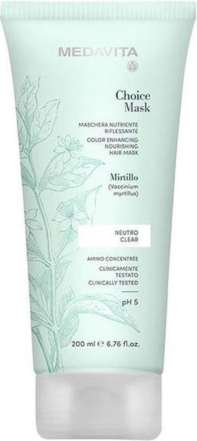 Kleurconditioner Medavita Choice Color Enhancing Nourishing Hair Mask 200ml - clear