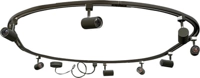 QAZQA iconic jeana - Moderne Spot railsysteem verlichting, railverlichting geschikt voor led - 8 lichts - L 220 cm - Zwart - Woonkamer | Slaapkamer | Keuken