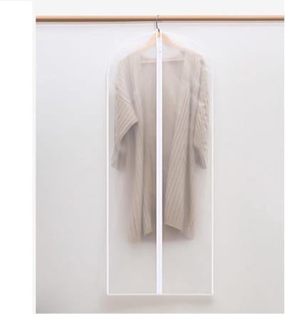 Kledinghoezen - Beschermhoezen - Kleding Opbergen - Wasbaar Materiaal - 3 Stuks - Doorsheen