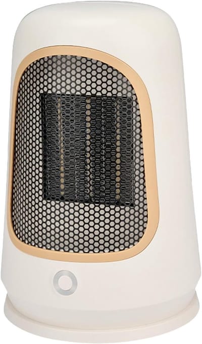 Elektrische Kamerverwarmer - Ventilator Kachel - Snelle Ruimte Verwarming - Stille Werking Keramisch - 24x16x24 cm - Wit