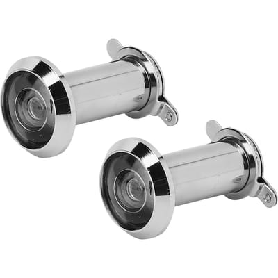 2 stuks 220 graden kijkhoek anti-diefstal huishoudelijke deurspion met achterklep huisbeveiliging(16 mm