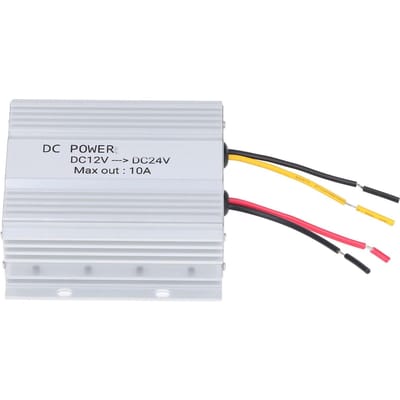 DC 12V naar 24V Auto Booster Aluminiumlegering DC 12V naar 24V Veilig Stabiel 10A 240W DC Vermogensbooster voor white