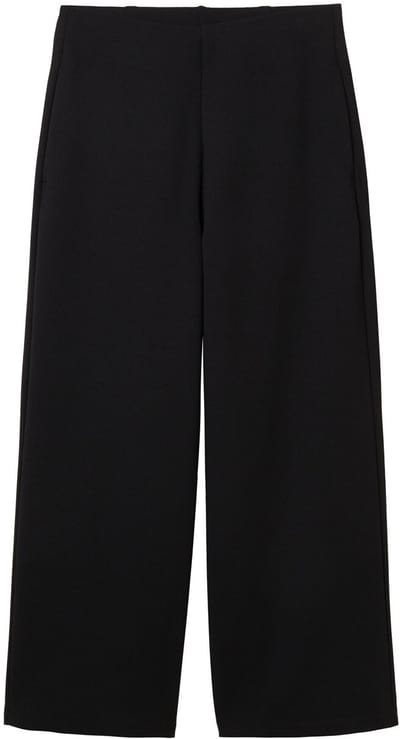 Tom Tailor Denim - Culotte met hoge taille - Maat XL - deep black