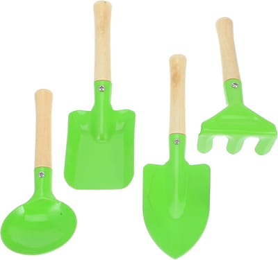 Kinderspeelset Strandzand - Tuinieren Zandspelen - Buitenactiviteiten - Macaron Kleur - Verschillende Maten - Groen