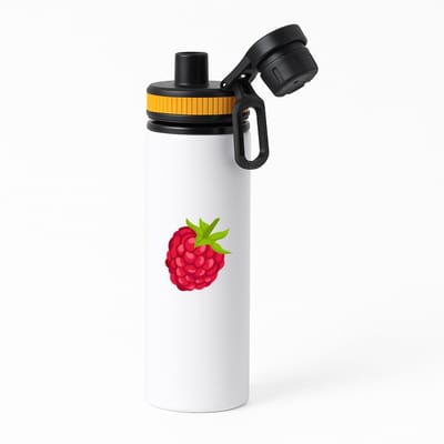 Hacebo® - Framboos waterfles met draaidop oranje - Fruitschaal - Fruit liefhebbers - Fruit - bessen - gezond eten - water fles - 850ML