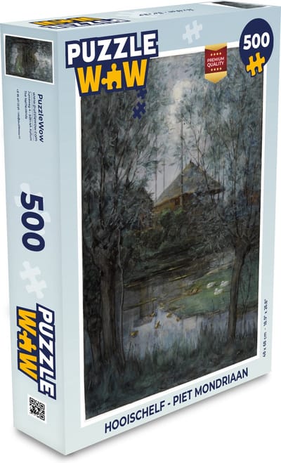 Puzzel Hooischelf - Piet Mondriaan - Legpuzzel - Puzzel 500 stukjes