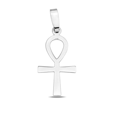 Juwelier Zwartevalk - Zilveren ankh kruis hanger - 24.279