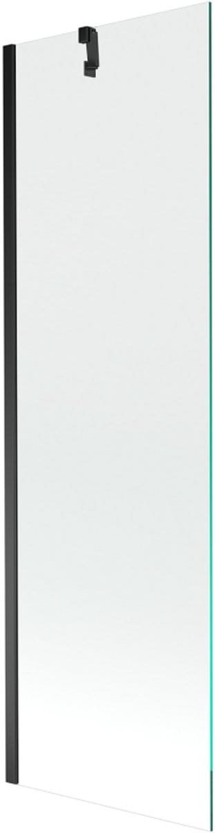 Mexen Next badwand scherm 1-delig 60 x 150 , transparant, zwart - 895-060-000-00-00-70