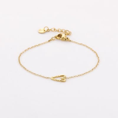 Dwars hartjes armbandje- sint- kerst- sieraad- moederdag- trendy