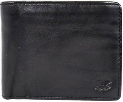 Bear Design Moose Leren Billfold - Zwart