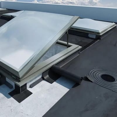 Dakdoorvoer Flens - Kabelgoot Afvoer - Plat Dak Waterdicht - EPDM Zeil Compatibel - Ø 60 mm