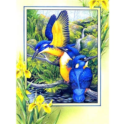 5D DIY Diamond Painting Alle soorten vogels Borduren Kruissteek Strass Mozaïek Home Decor 20X30CM yellow