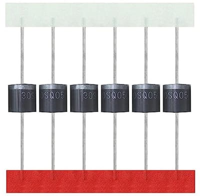 Schottky diode 30A 50V axiaal voor zonnepaneel - 20 stuks