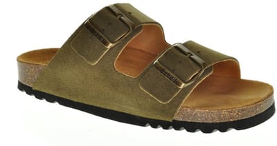 Scholl Josephine Suede Khaki Softstep maat 35