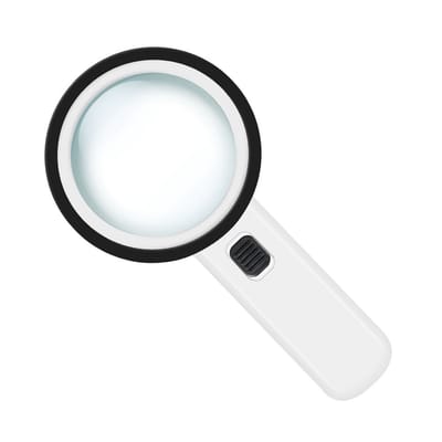 Ynkkvre-Handloep met LED Verlichting – 30x Vergroting, Optische Glaslens, Verlichte Vergrootglas voor Lezen, Sieraden & Hobby