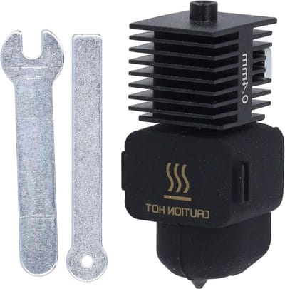 Upgrade Verwarmingsblok 3D-printeronderdeel - Verwijderbaar Gehard Staal - 0-2 Mm + 0-4 Mm Mondstuk - Siliconen Hoes - Voor Bambu Lab A1 A1 Mini