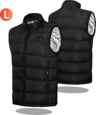 Actania Elektrische Bodywarmer - Heated Vest - Verwarmde Bodywarmer - Jas - Oplaadbaar - Maat L - Zwart - Heren Model