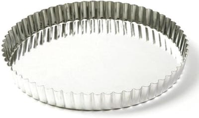 Taartvorm - Quiche pan - Bakken - Uitneembare bodem - 30.5 cm - Zilver
