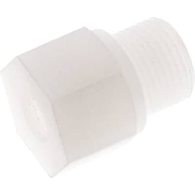Verloopring G1/8'' Binnendraad X G3/8'' Buitendraad PVDF 10bar FDA 22mm Hex