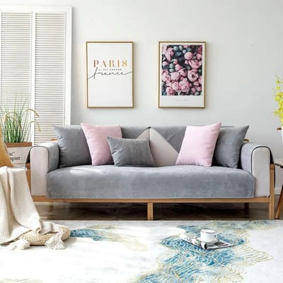 Waterdichte bankhoes urinebestendige huisdierbank bankhanddoek voor seizoenen universele antislip effen kleur bankhoezen voor woonkamer 50x70cm(19.6x27in)