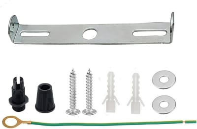 Plafondplaat Beugel - Hanglamp Accessoires - Verlichting Ophangen - Stevige IJzeren Constructie - 145mm Diameter - 3 Stuks
