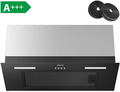Ciarra 60 cm Inbouw Afzuigkap – Zwarte Afwerking, Energieklasse A+++, 650 m³/h
