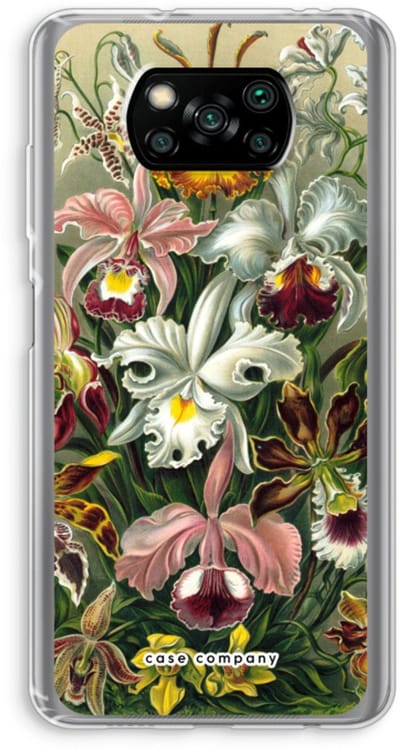 Case Company® - Hoesje geschikt voor Poco X3 Pro hoesje - Haeckel Orchidae - Soft Cover Telefoonhoesje - Bescherming aan alle Kanten en Schermrand