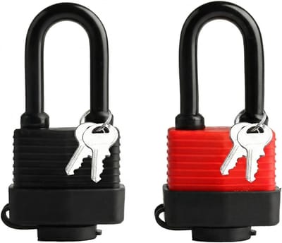 Veilige Hangslot Set met Sleutel - Weerbestendige Hangsloten voor Kast, Garage en Tuinpoort - 2 Stuks