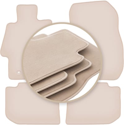 PREMIUM beige vloermatten voor: Subaru XV crossover 2011-2017