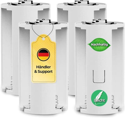 Batterij Adapter - Accu Omvormer - Apparaten Voeden - 3x AA naar D - 6 x 3.3 cm - Zwart